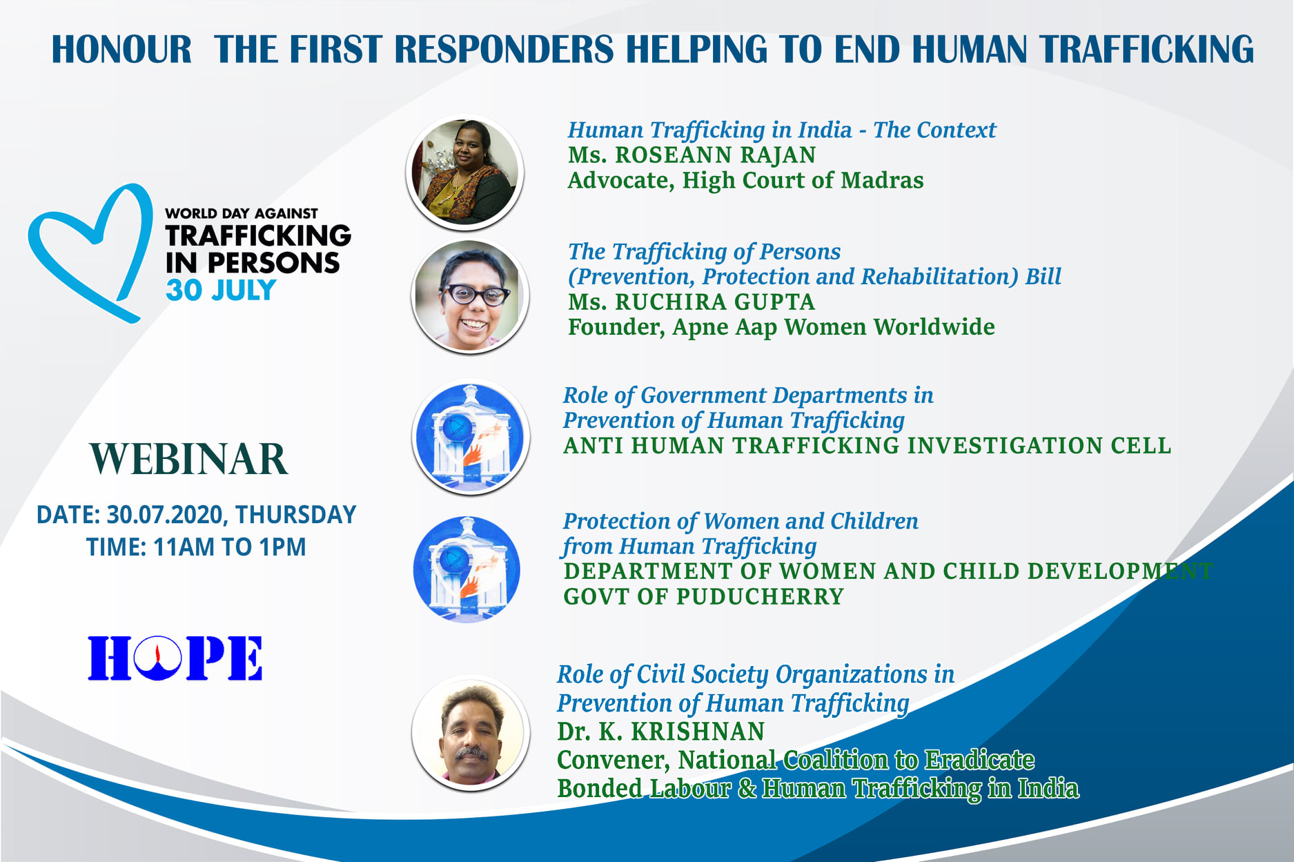 World Day against Trafficking in Persons – HOPE